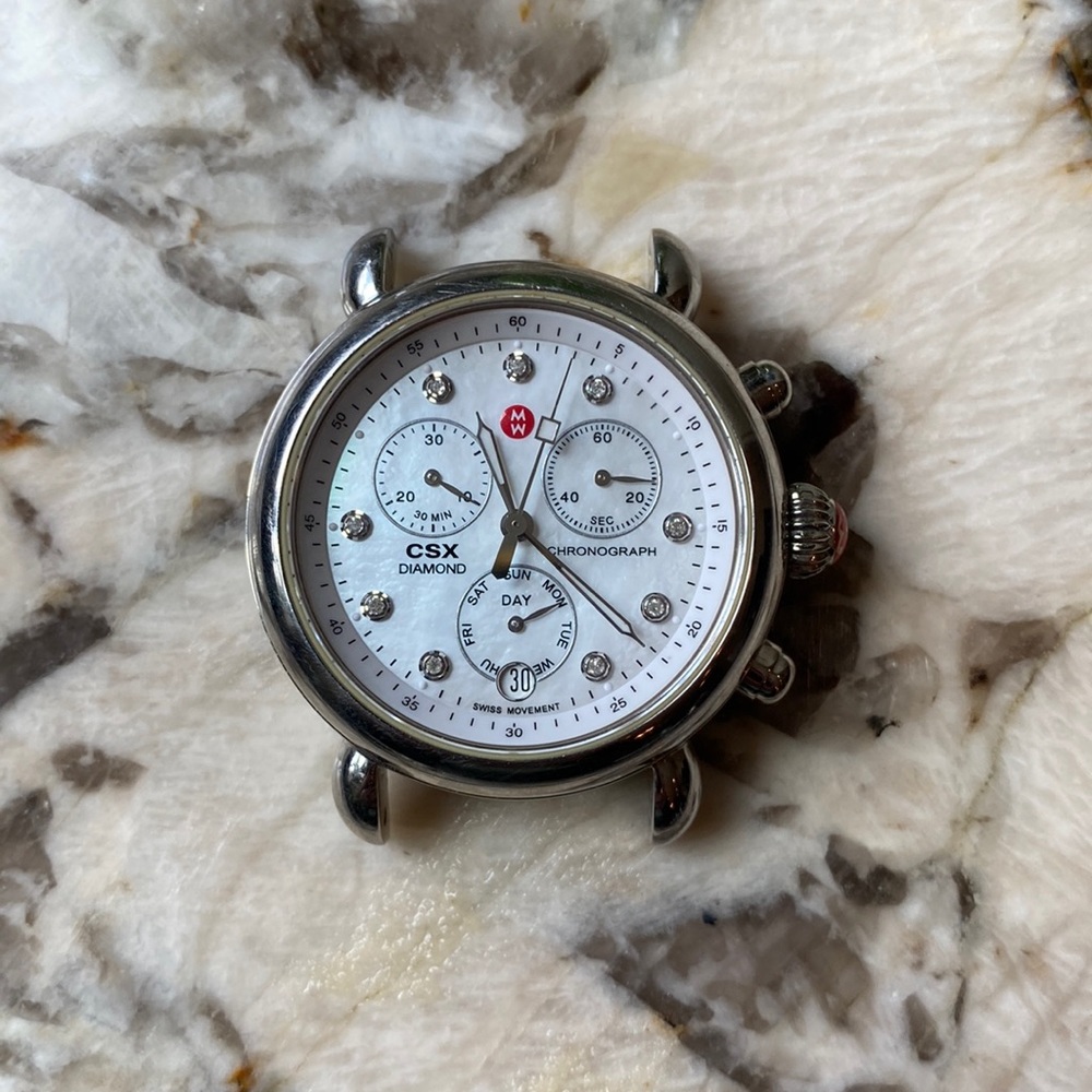 Michele Sporty watch with red band